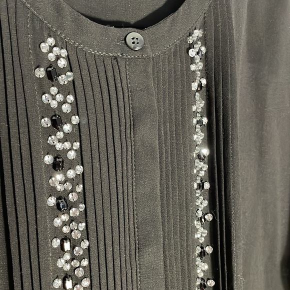 Fancy blouses with crystal handmade decor. 100% polyester - Picture 4 of 11